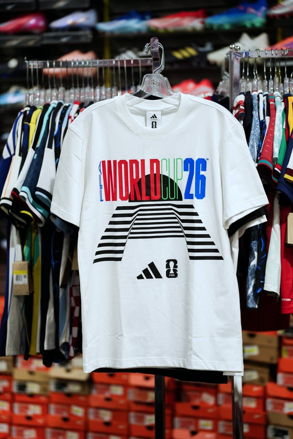 adidas × FIFA Striped Logo · White