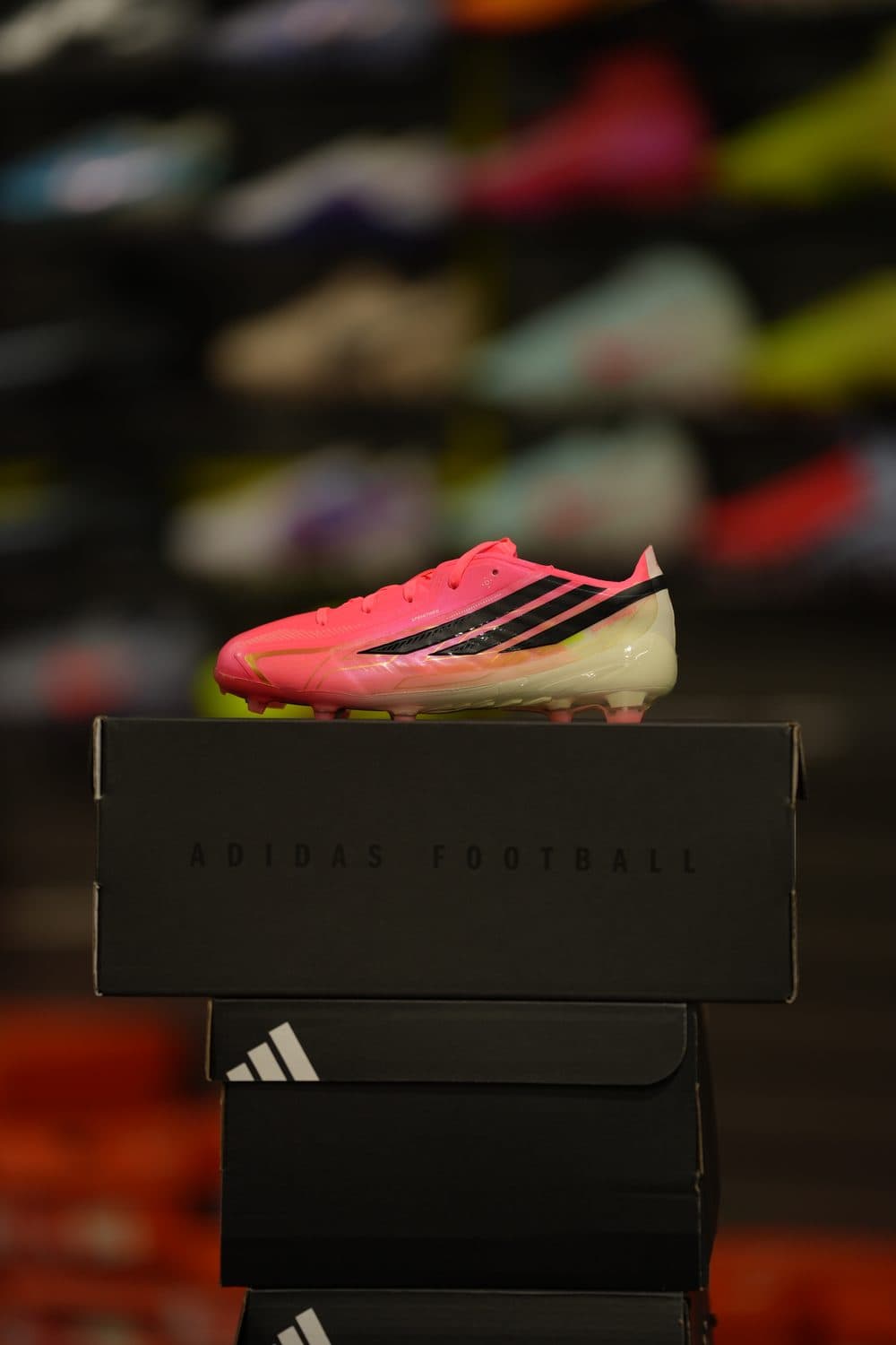 adidas — pink World Cup drop cleat
