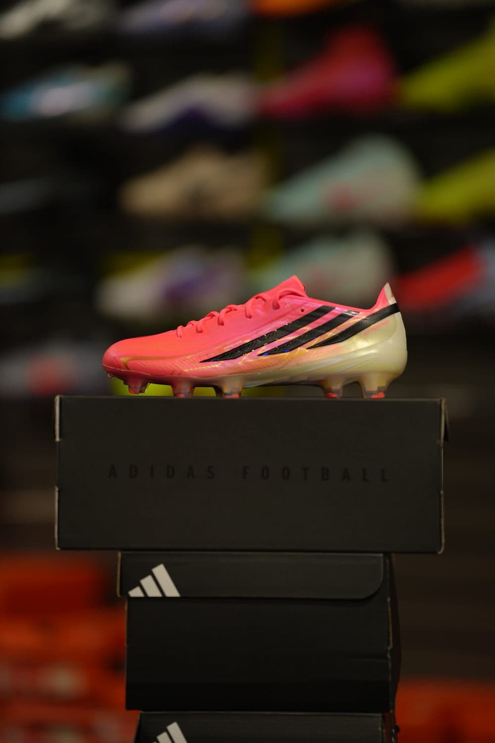 adidas — pink World Cup drop cleat